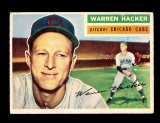 1956 Topps Baseball Card #282 Warren Hacker Chicago Cubs