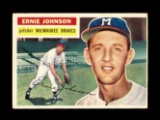 1956 Topps Baseball Card #294 Ernie Johnson Milwaukee Braves