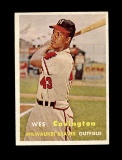 1957 Topps Baseball Card #242 Charley Neal Brooklyn Dodgers