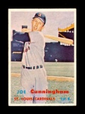 1957 Topps Baseball Card #304 Joe Cunningham St Louis Cardinals