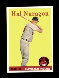 1958 Topps Baseball Card #22 Hal Naragon Cleveland Indians