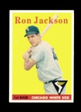 1958 Topps Baseball Card #26 Ron Jackson Chicago White Sox