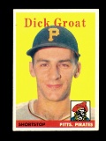 1958 Topps Baseball Card #45 Dick Groat Pittsburgh Pirates