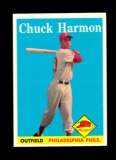 1958 Topps Baseball Card #48 Chuck Harmon Philadelphia Phillies