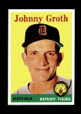 1958 Topps Baseball Card #262 Johnny Groth Detroit Tigers
