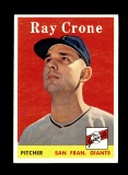 1958 Topps Baseball Card #272 Ray Crone San Francisco Giants