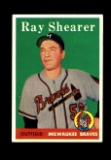 1958 Topps Baseball Card #283 Ray Shearer Milwaukee Braves