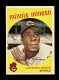 1959 Topps Baseball Card #80 Minnie Minoso Cleveland Indians