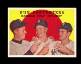 1959 Topps Baseball Card #237 Run Preventers McDougald-Tuley-Richardson