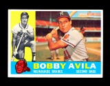 1960 Topps Baseball Card #90 Bobby Avila Milwaukee Braves