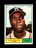 1961 Topps Baseball Card #84 Lee Maye Milwaulee Braves