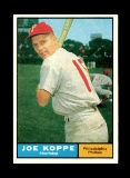 1961 Topps Baseball Card #179 Joe Koppe Philadelphia Phillies