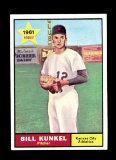 1961 Topps Baseball Card #322 Rookie Star Bill Kunkel Kansas City Athletics