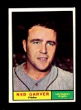 1961 Topps Baseball Card #331 Ned Garver Los Angeles Angels