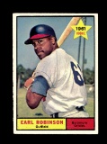 1961 Topps Baseball Card #343 Earl Robinson Baltimore Orioles