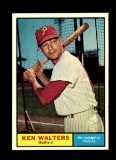 1961 Topps Baseball Card #394 Ken Walters Philadelphia Phillies