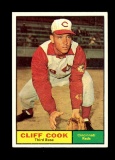 1961 Topps Baseball Card #399 Cliff Cook Cincinnati Reds