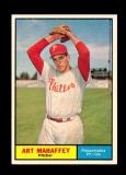 1961 Topps Baseball Card #433 Art Mahaffey Philadelphia Phillies