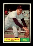 1961 Topps Baseball Card #434 Tom Brewer Boston Red Sox