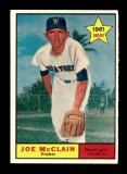 1961 Topps Baseball Card #488 Rookie Star Joe McClain Washington Senators