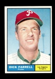 1961 Topps Baseball Card #522 Dick Farrell Los Angeles Dodgers