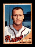 1962 Topps Baseball Card #380 Lou Burdette Milwaukee Braves