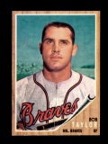 1962 Topps Baseball Card #406 Bob Taylor Milwaukee Braves