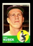 1963 Topps Baseball Card #20 Tonr Kubeck New York Yankees
