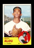 1963 Topps Baseball Card #128 Matty Alou San Francisco Giants