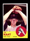 1963 Topps Baseball Card #165 Jim Kaat Minnesota Twins