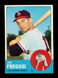 1963 Topps Baseball Card #167 Jim Fregosi Los Angeles Angels