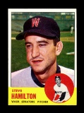 1963 Topps Baseball Card #171 Steve Hamilton Washington Senators