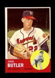 1963 Topps Baseball Card #201 Cecil Butler Milwaukee Braves