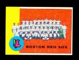 1963 Topps Baseball Card #202 Boston Red Sox Team Card