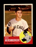 1963 Topps Baseball Card #254 Mike Hershberger Chicago White Sox