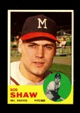 1963 Topps Baseball Card #255 Bob Shaw Milwaukee Braves