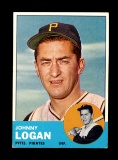 1963 Topps Baseball Card #259 Johnny Logan Pittsburgh Pirates