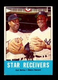 1963 Topps Baseball Card #306 Star Receivers Battey-Howard
