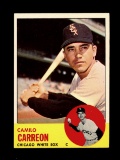 1963 Topps Baseball Card #308 Camilo Carreon Chicago White Sox