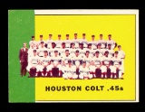 1963 Topps Baseball Card #312 Houston Colt .45s Team Card