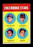 1963 Topps Baseball Card #324 Rookie Stars: Williams-Ward-Davalillo-Roof