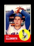 1963 Topps Baseball Card #399 Dick Ellsworth Chicago Cubs