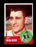 1963 Topps Baseball Card #413 Jerry Walker Cleveland Indians