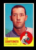 1963 Topps Baseball Card #463 Joe Schaffernoth Cleveland Indians