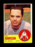 1963 Topps Baseball Card #504 Bob Johnson Baltimore Orioles