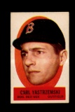 1963 Topps Peel-Off Sticker Insert Hall of Famer Carl Yastrzemski Boston Re