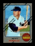1996 Topps Baseball Card Reprint of The 1968 Topps Mickey Mantle Baseball C