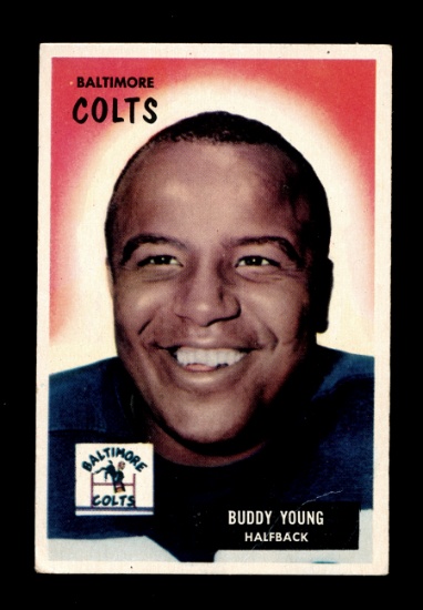 1955 Bowman Football Card #65 Buddy Young Baltimore Colts