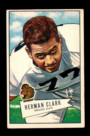 1952 Bowman Large Football Card #76 Herman Clark Chicago Bears