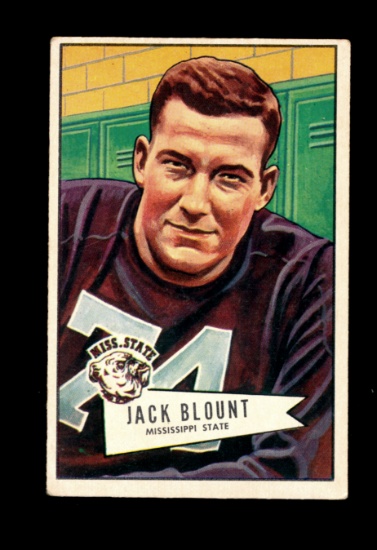 1952 Bowman Large Football Card #80 Jack Blount Philadelphia Eagles